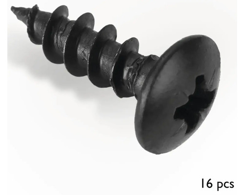 Schraube mit Senkkopf und Kreuzschlitz, 16 Stück