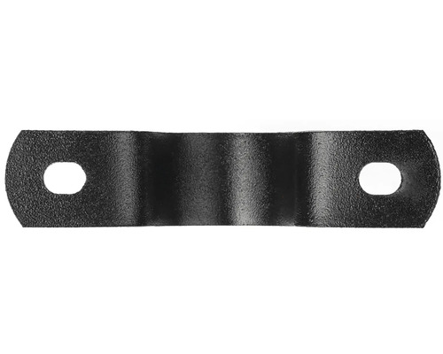 Rohrschelle aus Metall mit zwei Löchern