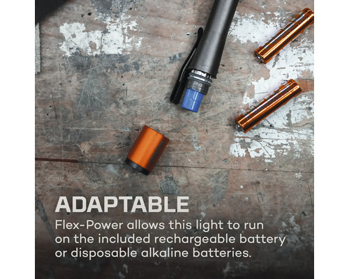 Stiftleuchte mit Batterien und abnehmbarer Kappe