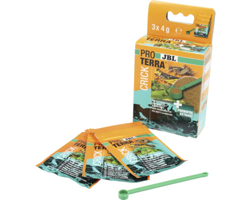 JBL Pro Terra Futter für Futterinsekten Packung mit Messlöffel