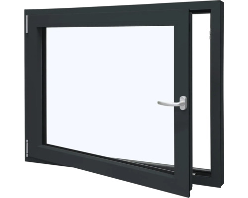 Geöffnetes Dreh-Kipp-Fenster mit Griff