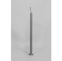 Edelstahl-Geländerpfosten mit Fußplatte zur Bodenmontage