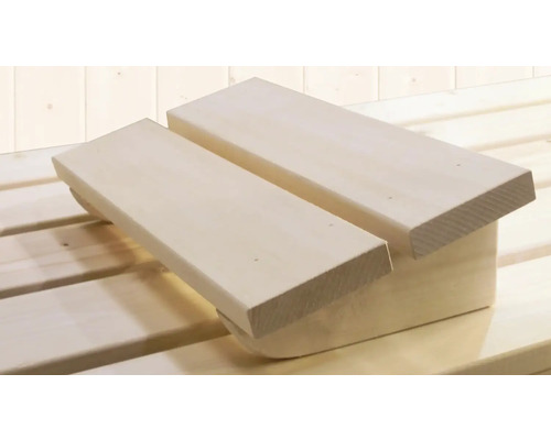 Fußstütze aus Holz für Sauna