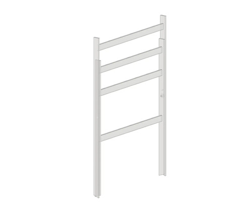 Handtuchhalter mit vier Stangen zur Wandmontage