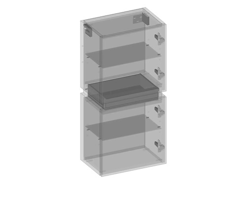 Schrankelemente mit Regalböden