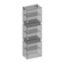 Hochschrank mit Schubladen und Fächern