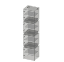 Hochschrank Devo Viva 2.0 40x170x35 cm Anschlag links weiß