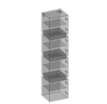 Hochschrank Devo Viva 2.0 40x170x35 cm Anschlag rechts grün matt