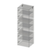 Hängeschrank Devo Viva 2.0 40x127x35 cm Anschlag links weiß matt