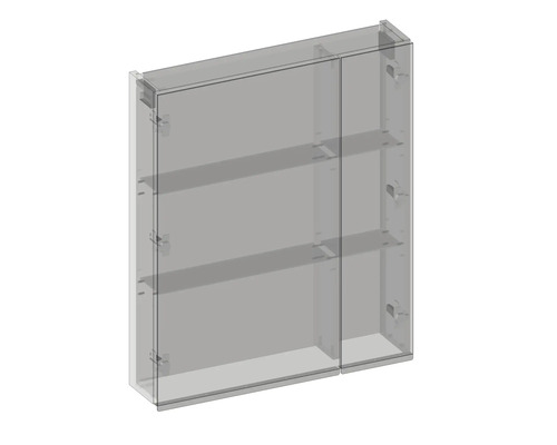 Badezimmerschrank mit mehreren Regalböden