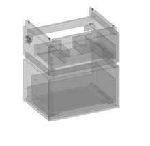 Waschbeckenunterschrank mit zwei Schubladen
