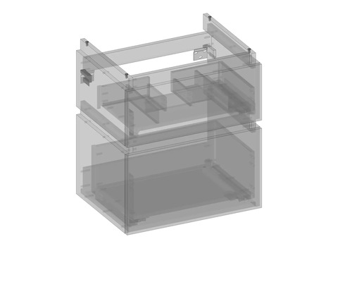 Unterbauschrank mit zwei Schubladen