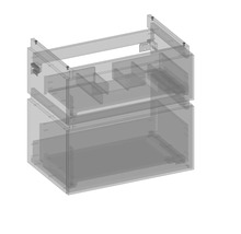 Waschbeckenunterschrank mit zwei Schubladen