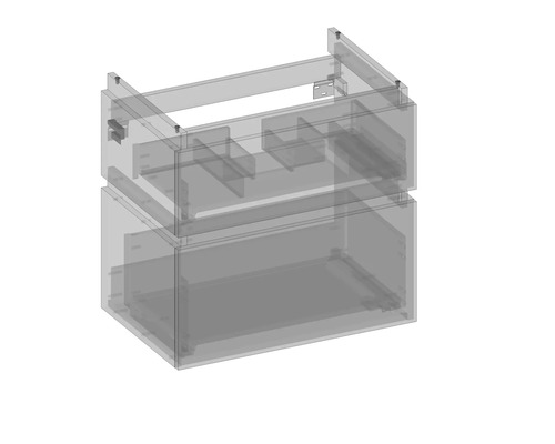 Waschbeckenunterschrank mit zwei Schubladen