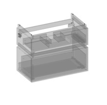 Waschbeckenunterschrank mit zwei Schubladen