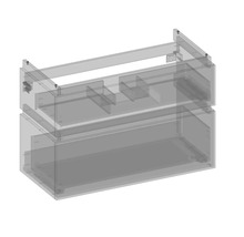 Badezimmermöbel Unterbau mit zwei Schubladen