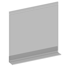 Acrylglas Duschwand mit Metalleinfassung