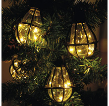 Dekorative Lichterkette in Birnenform mit LED an einem Weihnachtsbaum