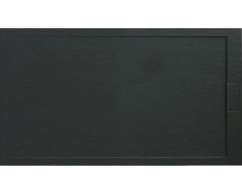 Extraflache Rechteck-Duschwanne Ottofond Zona 140x80x3,3 cm anthrazit