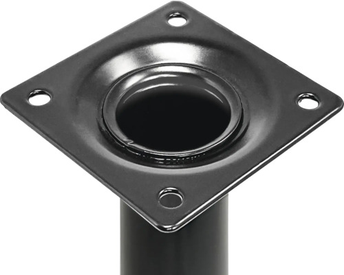 Tischbeinbefestigungsplatte aus Metall mit vier Löchern für Schrauben