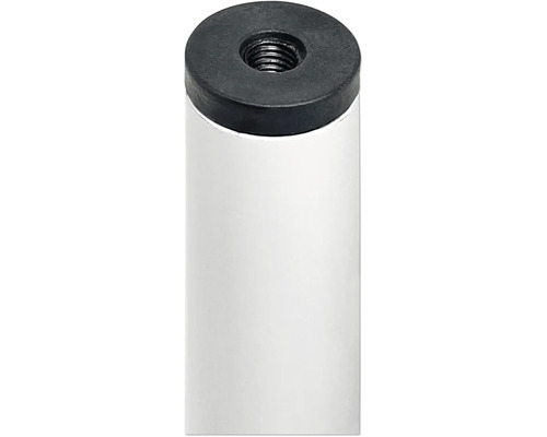 Detailansicht eines Möbelfußes mit Gewinde