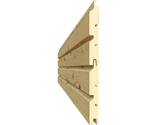 Holzfassade mit Nut- und Federprofil