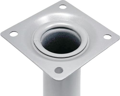 Möbelfuß aus Metall mit Montageplatte