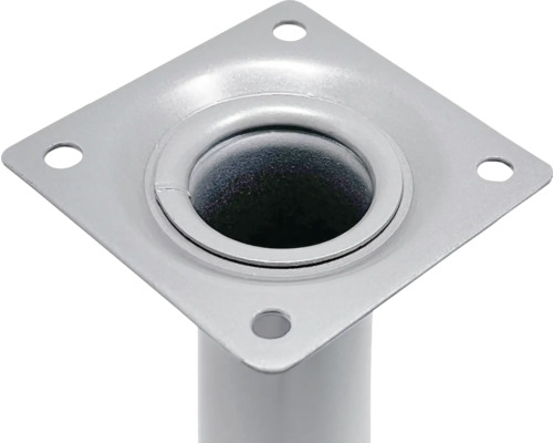 Möbelfuß aus Metall mit Montageplatte