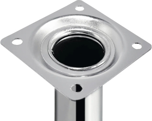 Möbelfuß aus Metall mit Montageplatte