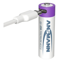 Ansmann Akku mit USB-Ladekabel