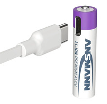 Ansmann Li-Ion Premium Akku mit USB-C-Kabel