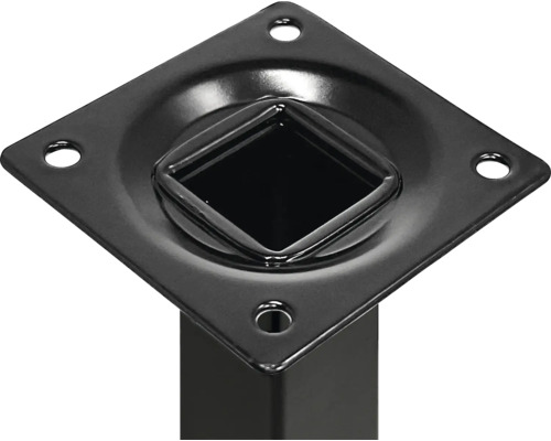 Tischbeinbefestigungsplatte mit vier Löchern für Schrauben