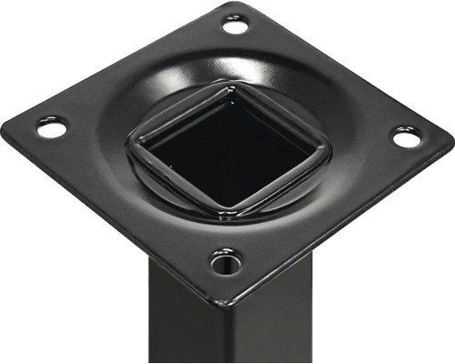 Tischbeinbefestigungsplatte aus Metall mit Löchern für Schrauben