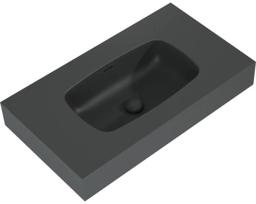 Rechteckiges Aufsatzwaschbecken aus Mineralguss