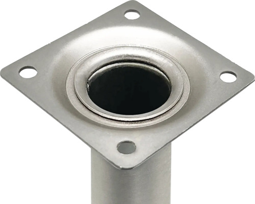 Möbelfuß aus Metall mit Montageplatte