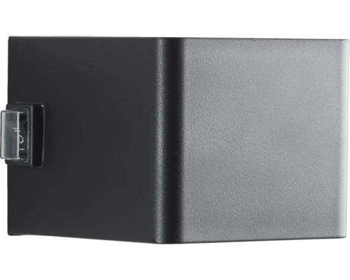 Würfelförmige Wandleuchte mit Schalter