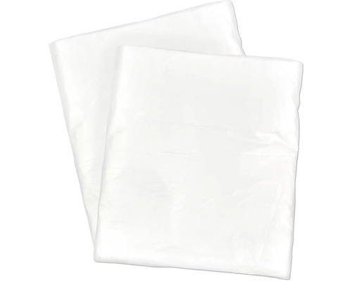 Zwei Abdeckplanen aus Kunststoff