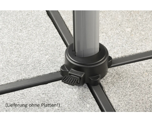 Schirmständerfuß ohne Platten