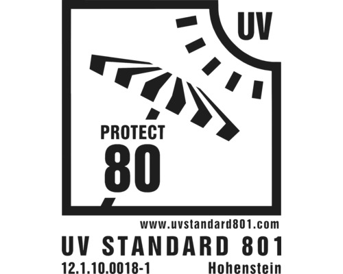 UV Standard 801 Siegel: Schutz vor UV-Strahlung