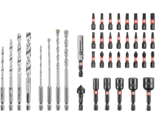 Einhell Bohrerset und Bitset für Bohrmaschinen und Schraubendreher