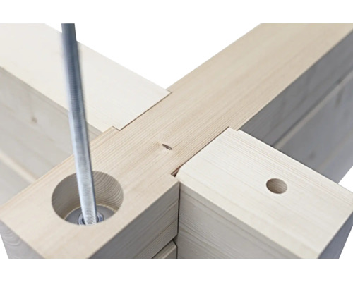 Holzkonstruktion mit Gewindestange