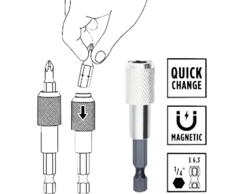 Bithalter mit Schnellwechselfunktion und magnetischer Wirkung