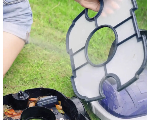 Reinigung des Filters eines Poolreinigungsroboters