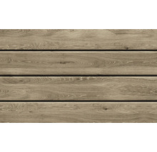 Holzfassade mit Nut- und Federprofil