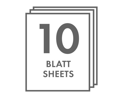Symbol: 10 Blatt
