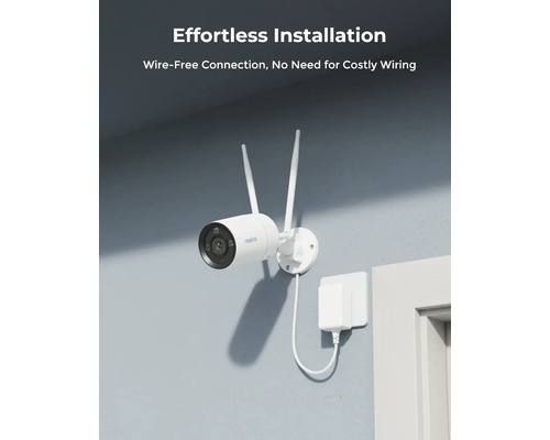 Reolink Überwachungskamera zur Wandmontage mit zwei Antennen