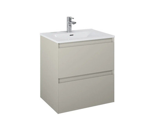 Waschtischunterschrank mit zwei Schubladen, Waschbecken und Armatur