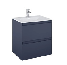 Waschbeckenunterschrank Jungborn DECEM 60x63,5x45,8 cm ohne Waschbecken navy blau matt