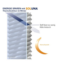 Soluna Faltenplissee ohne Bohren Thermo verdunkelnd mit Seitenverspannung, weiß, 50x130 cm-thumb-7