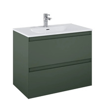 Waschbeckenunterschrank Jungborn DECEM 80x63,5x45,8 cm ohne Waschbecken forrest grün matt